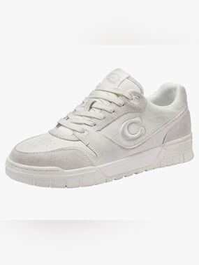 Coach Glacier White Leather & Suede Low-Top Sneaker